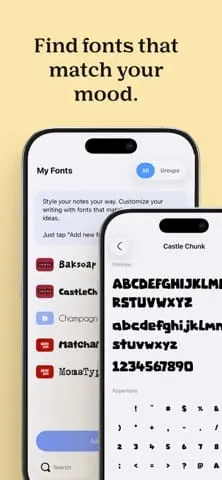 Screenshot 2 of FontNotes