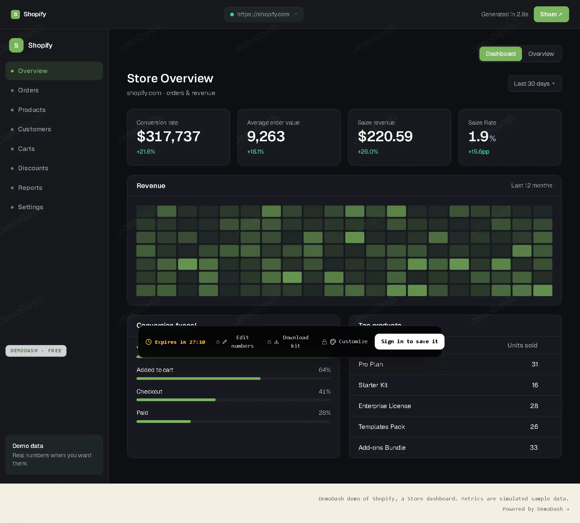 Screenshot 3 of DemoDash