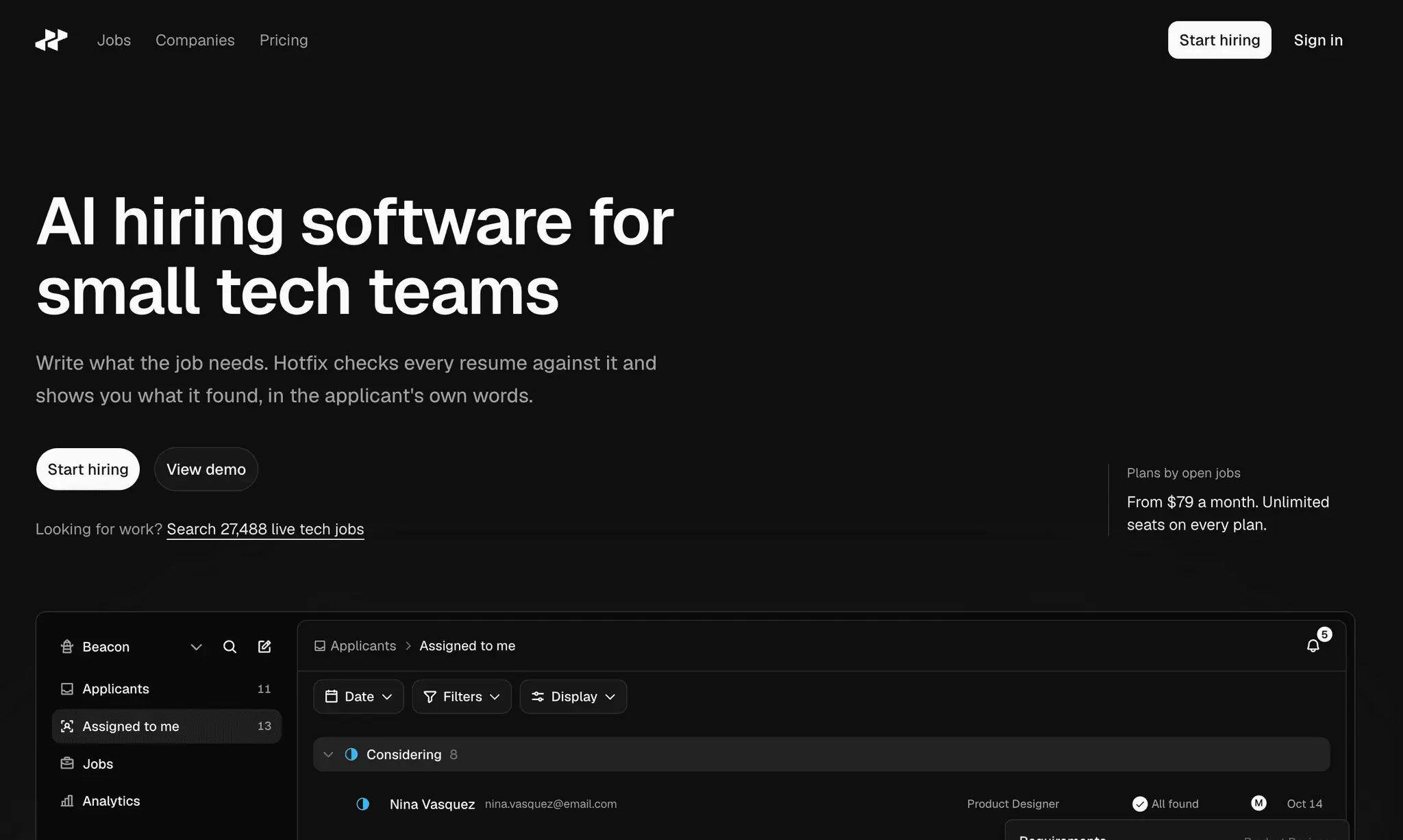 Screenshot 1 of Hotfix Jobs