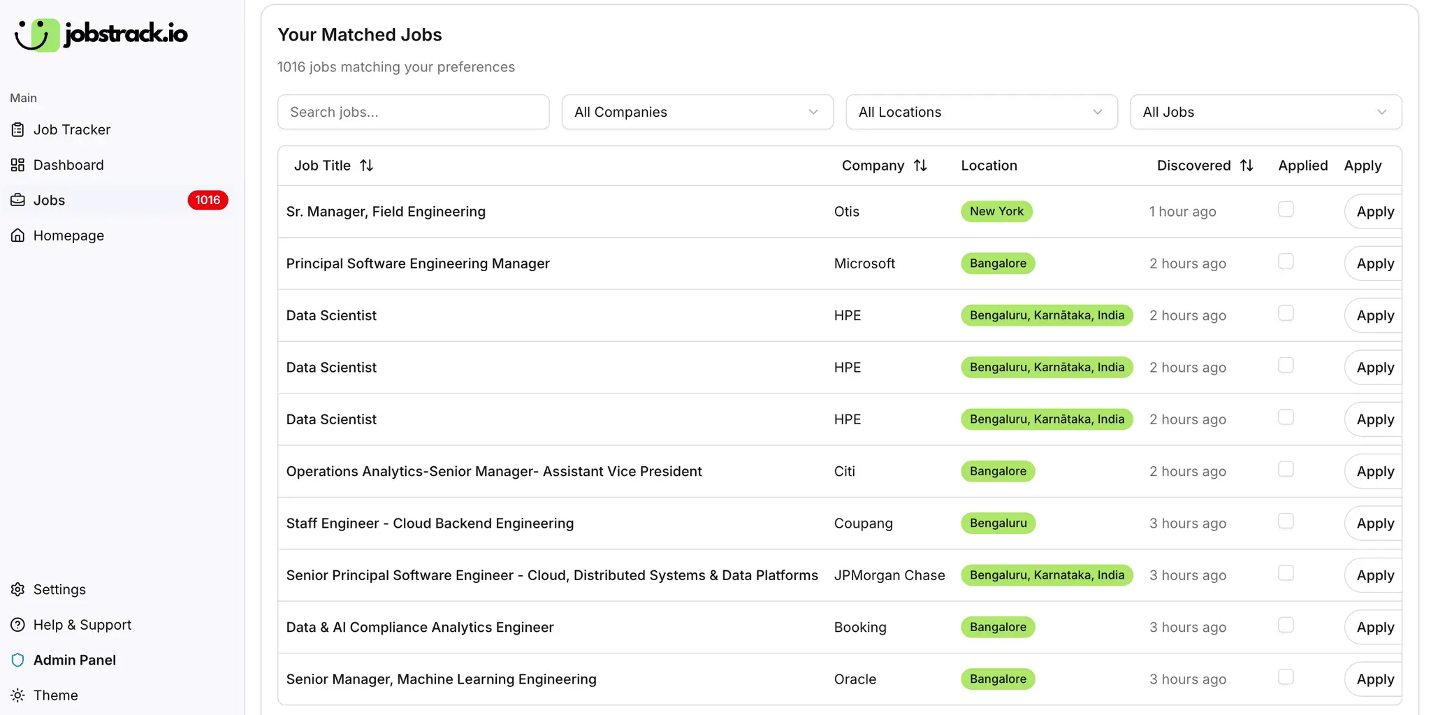 Screenshot 3 of Jobstrack.io