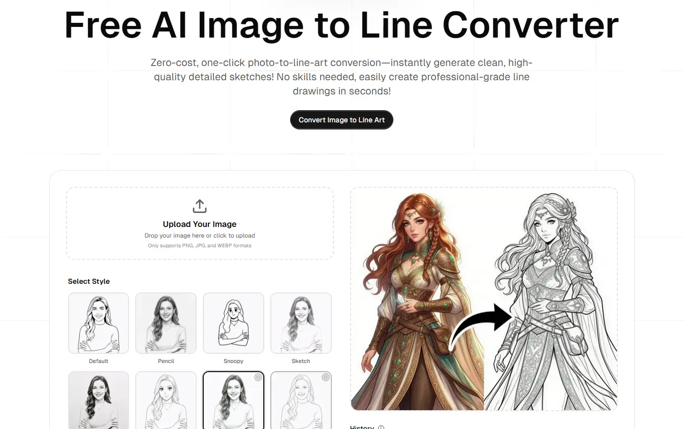 Screenshot 2 of AI Image to Line Converter