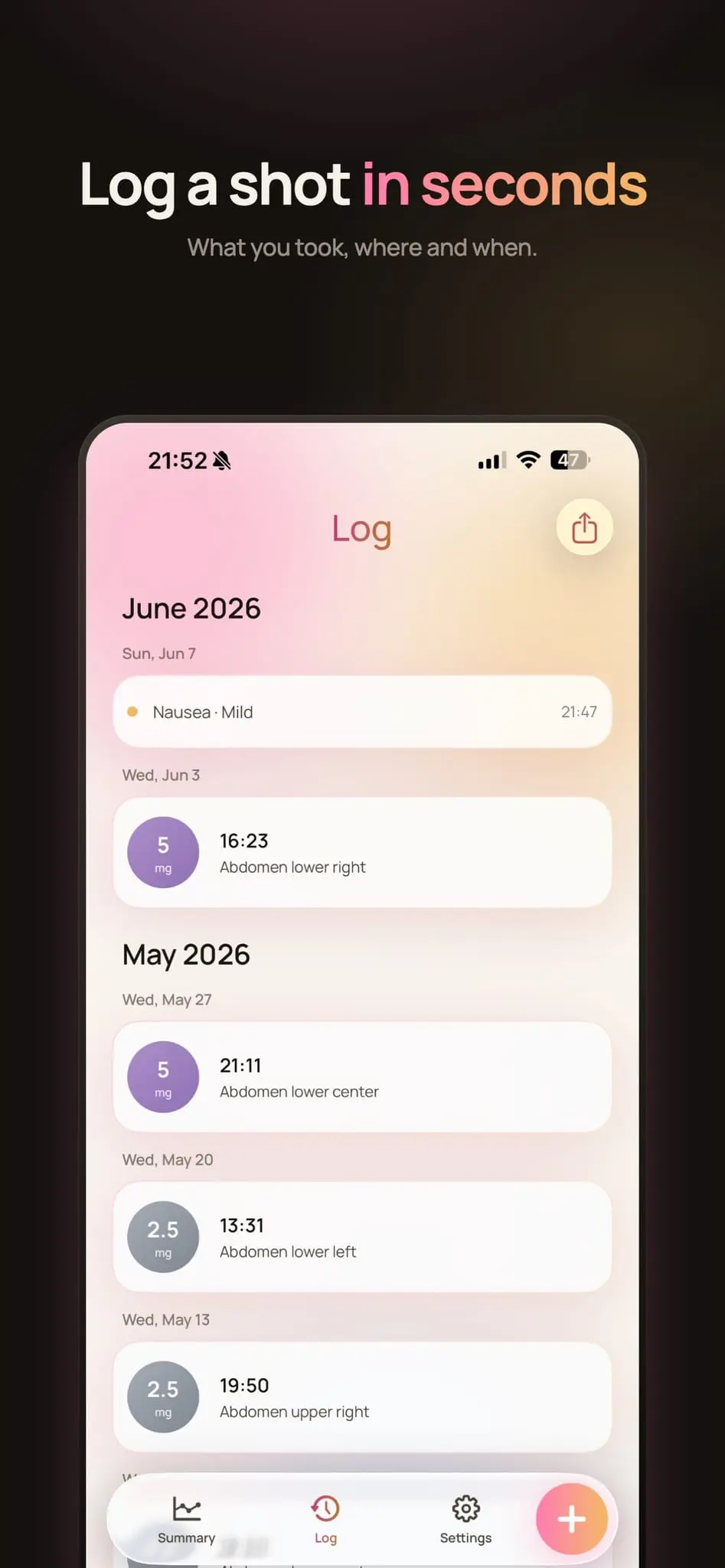 Screenshot 2 of Jabalog