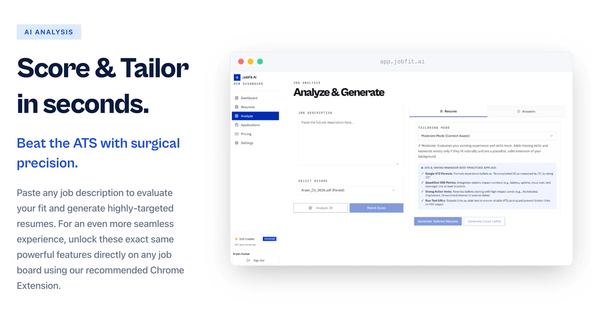 Screenshot 9 of JobFit AI - Resume Tailoring & Scoring