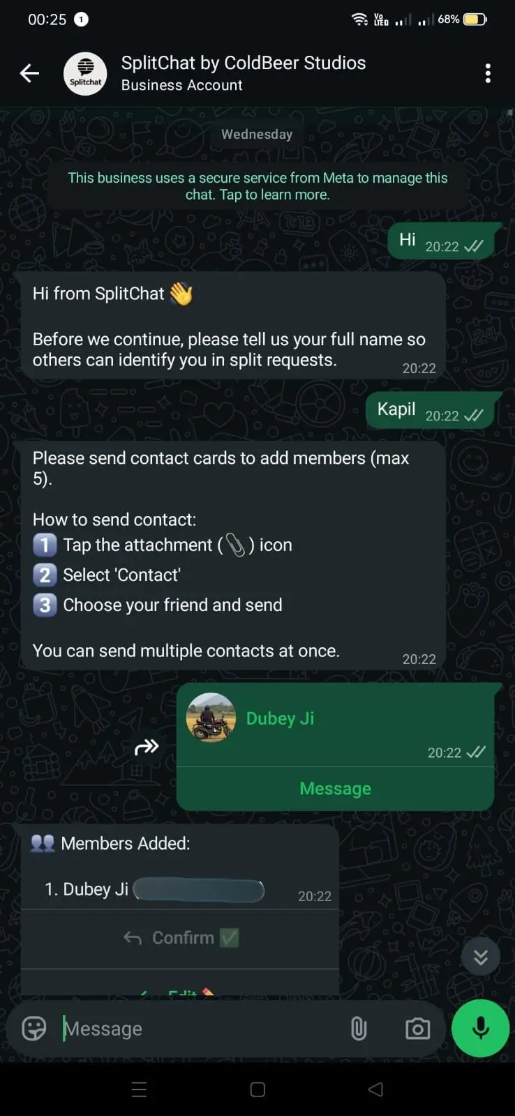 Screenshot 2 of SplitChat