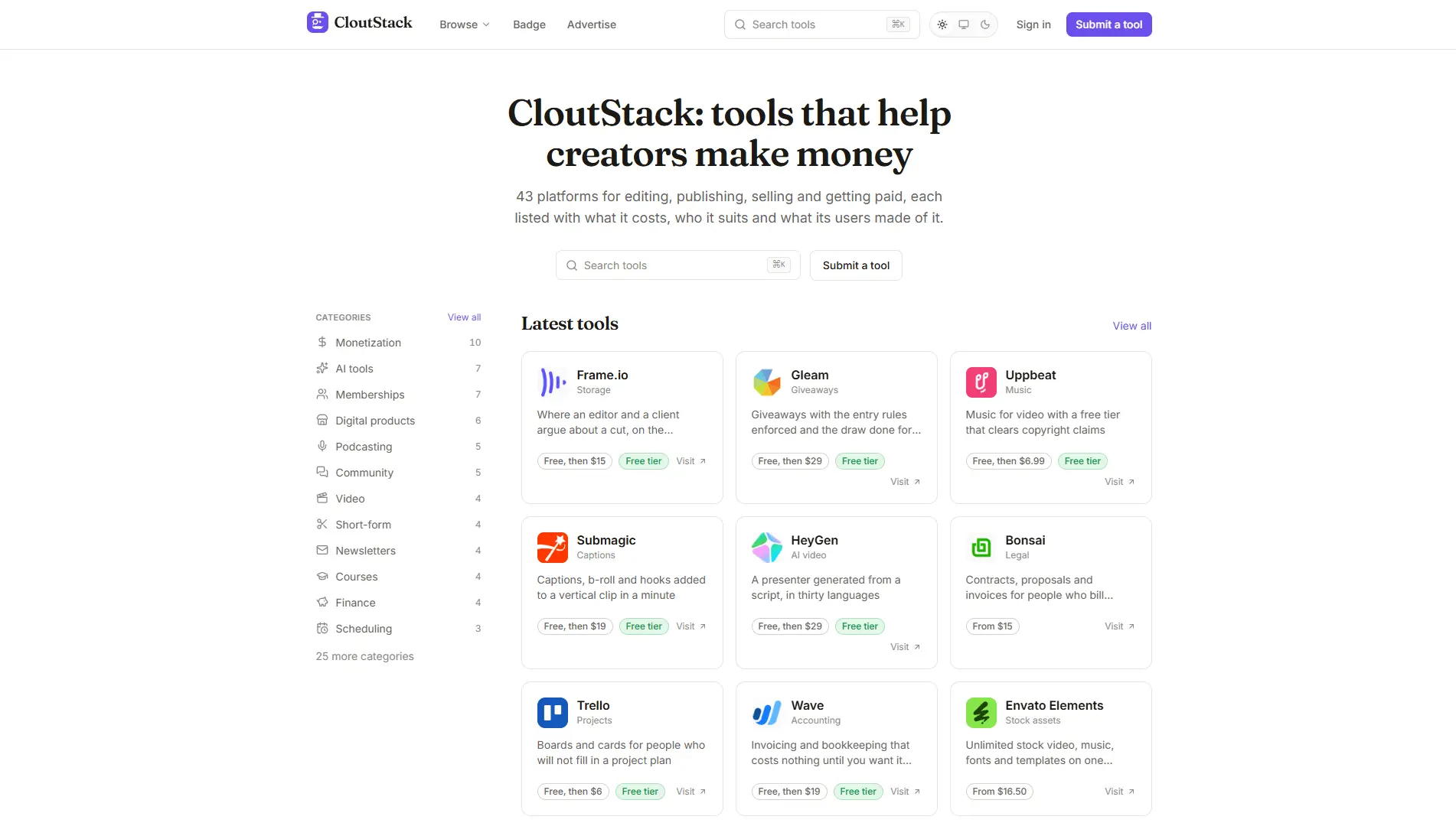 Screenshot 1 of CloutStack
