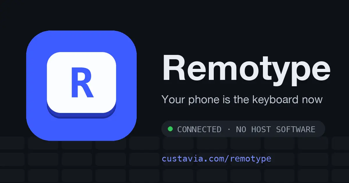 Screenshot 1 of Remotype