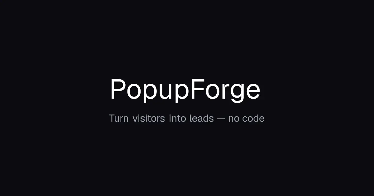 Screenshot 2 of PopupForge
