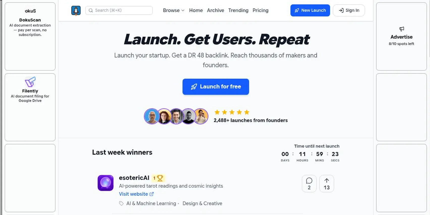 Screenshot 1 of What Launched Today