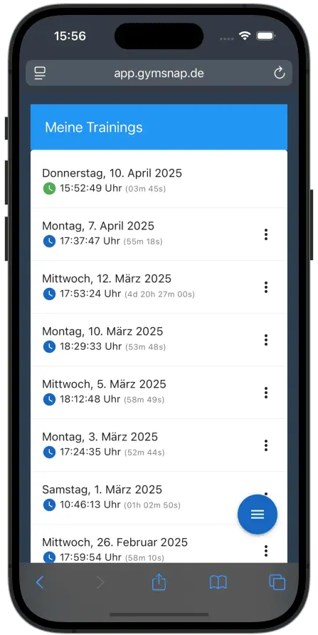 Screenshot 7 of GYMSNAP - No-Install Workout Tracker