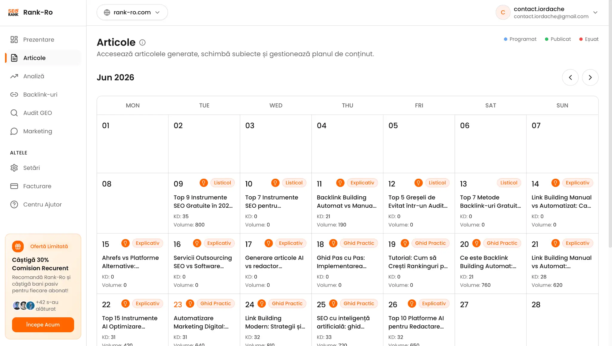 Screenshot 3 of RankRO SEO