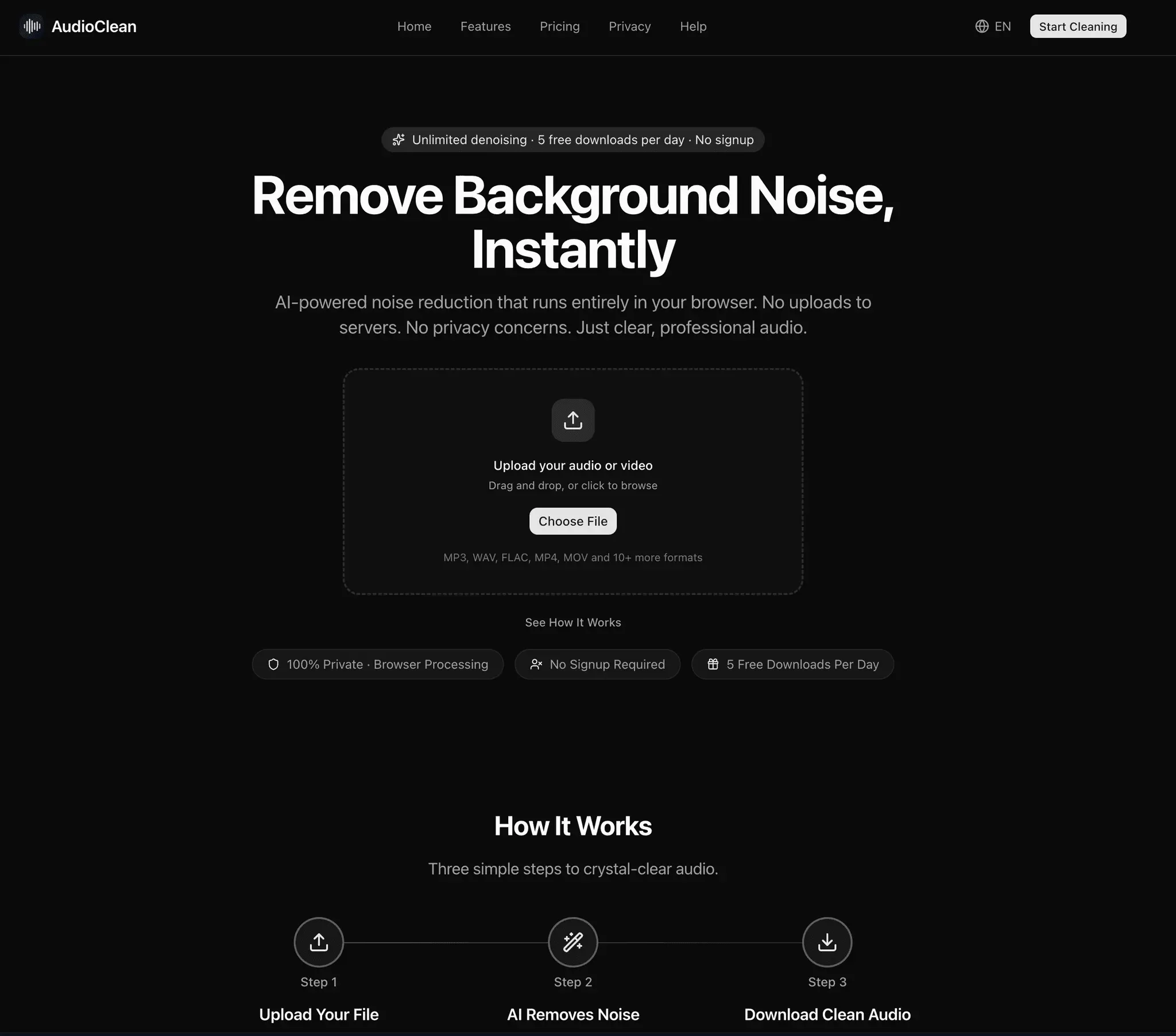 Screenshot 2 of AudioClean