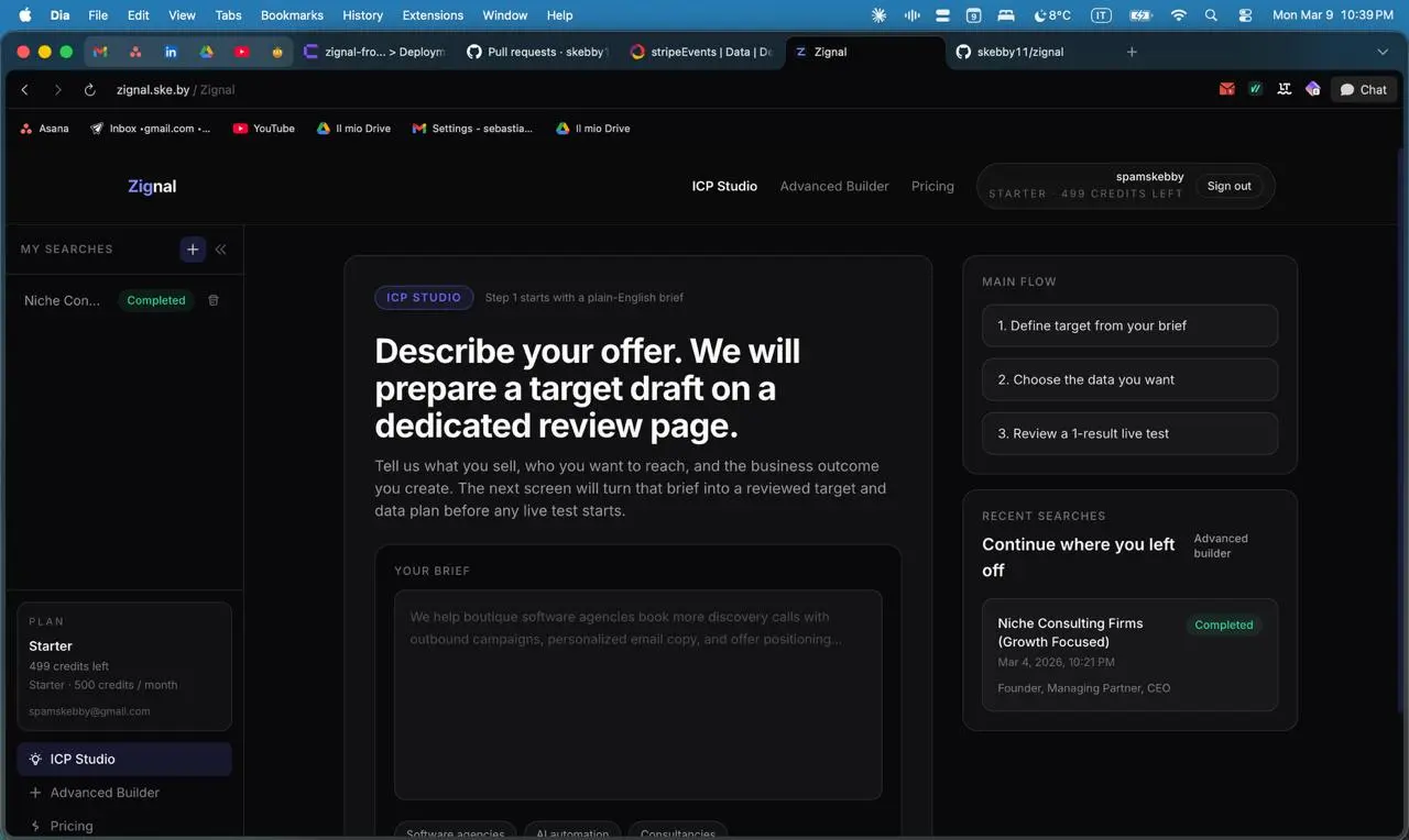 Screenshot 1 of LeadZignal