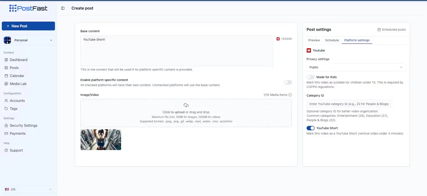 Screenshot 6 of PostFast | Social Media Scheduling