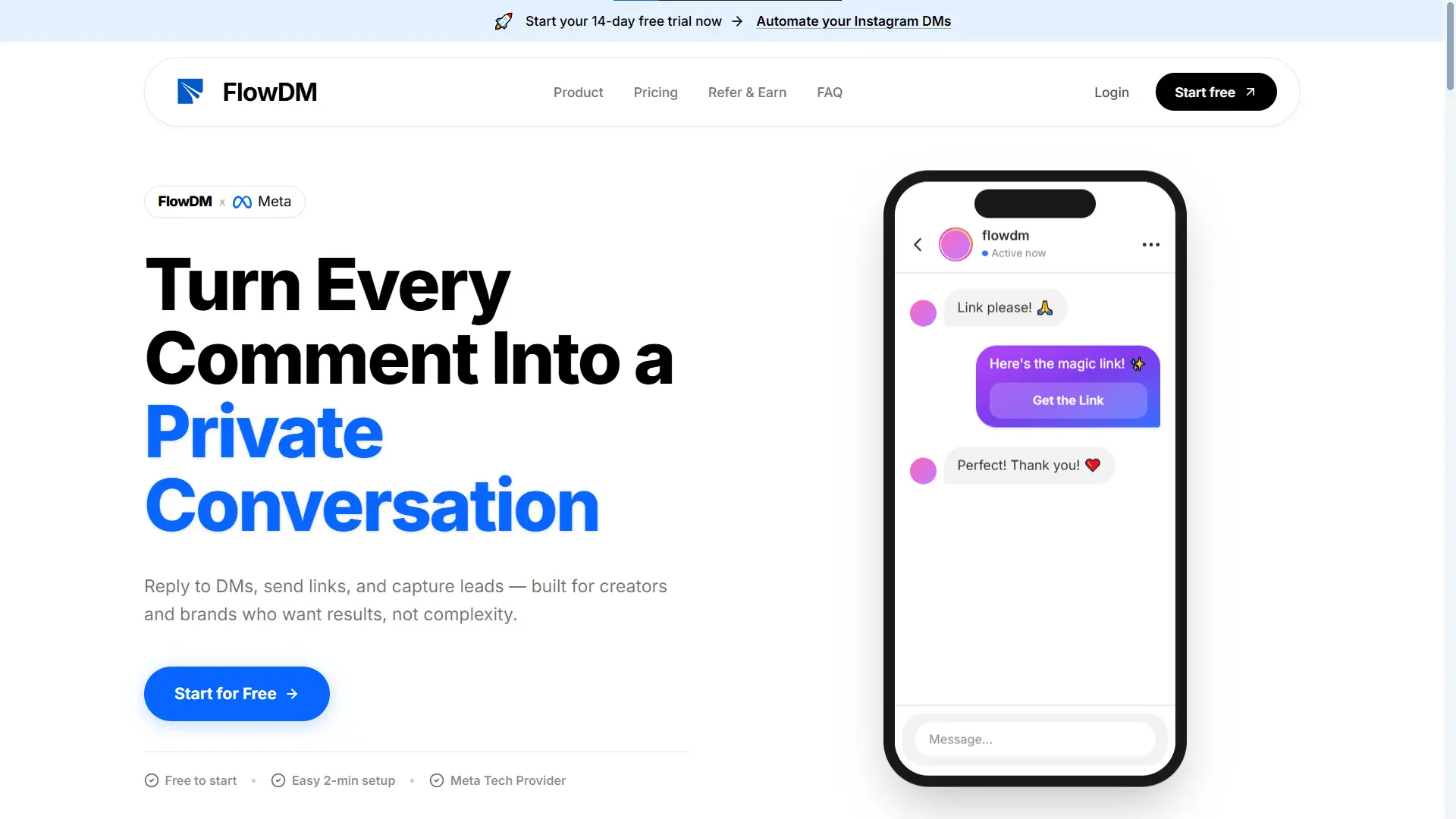 Screenshot 1 of FlowDM