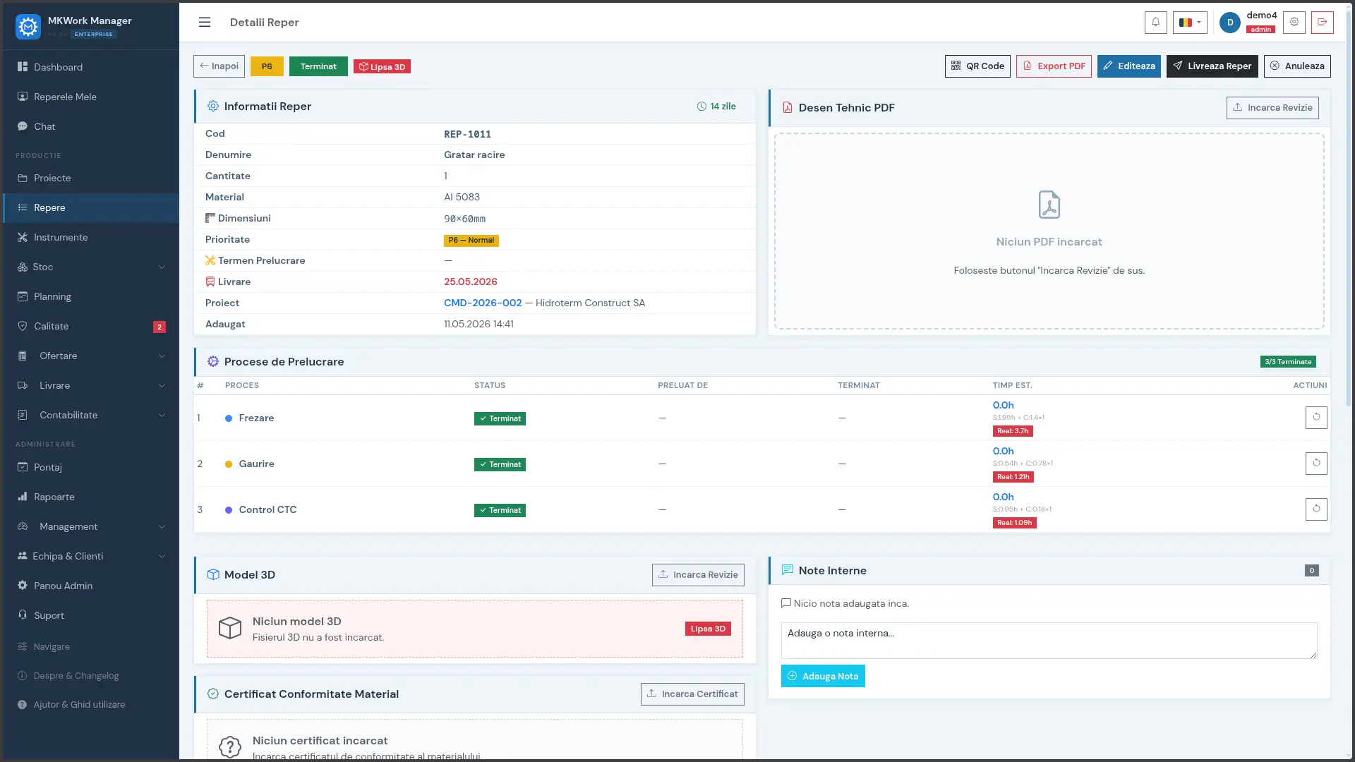 Screenshot 1 of MKWork Manager
