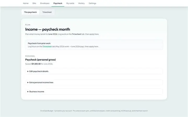 Screenshot 3 of Envelope Budget: Paycheck Planner