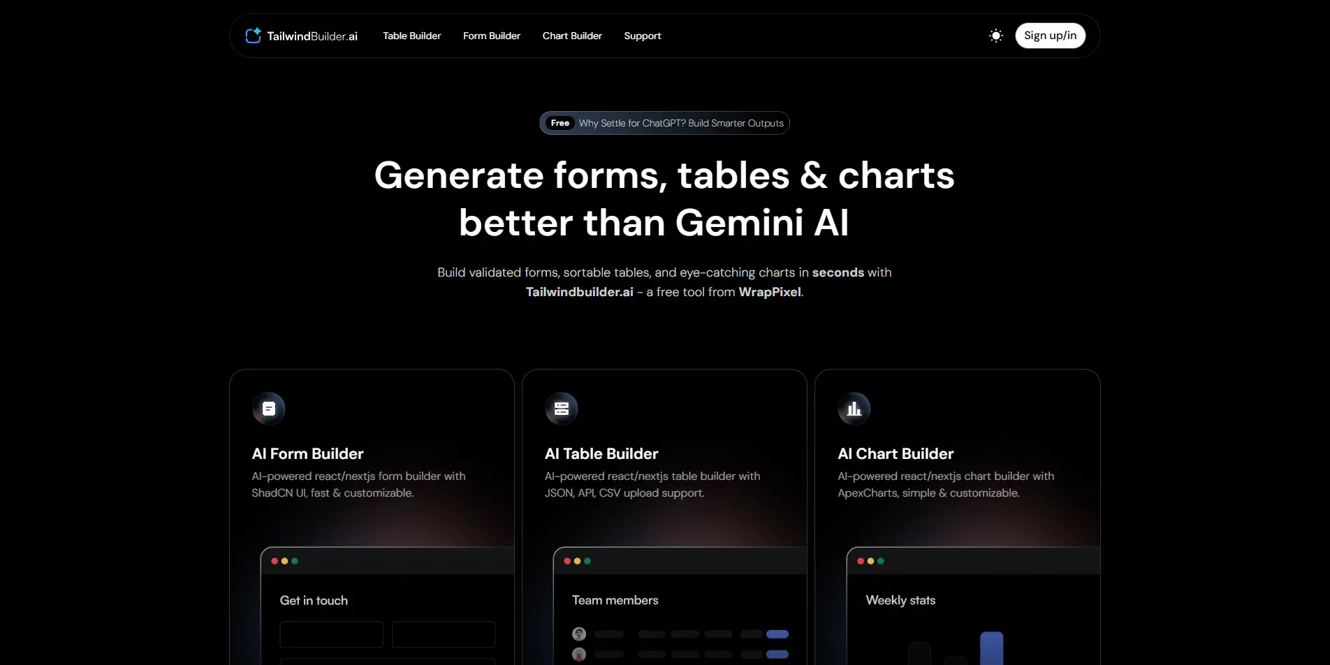 Screenshot 1 of Tailwind Builder