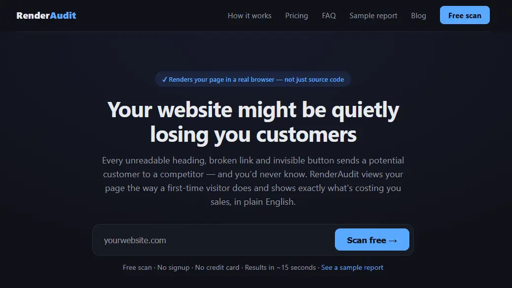 Screenshot 3 of RenderAudit