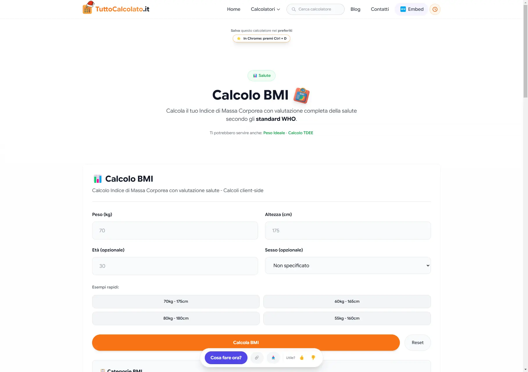 Screenshot 1 of TuttoCalcolato.it