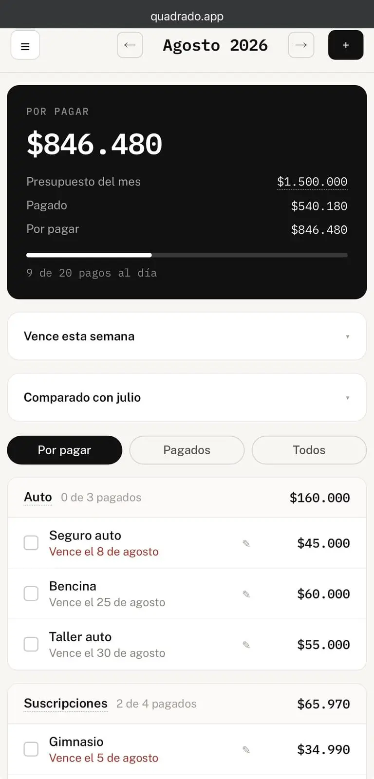 Screenshot 1 of Quadrado
