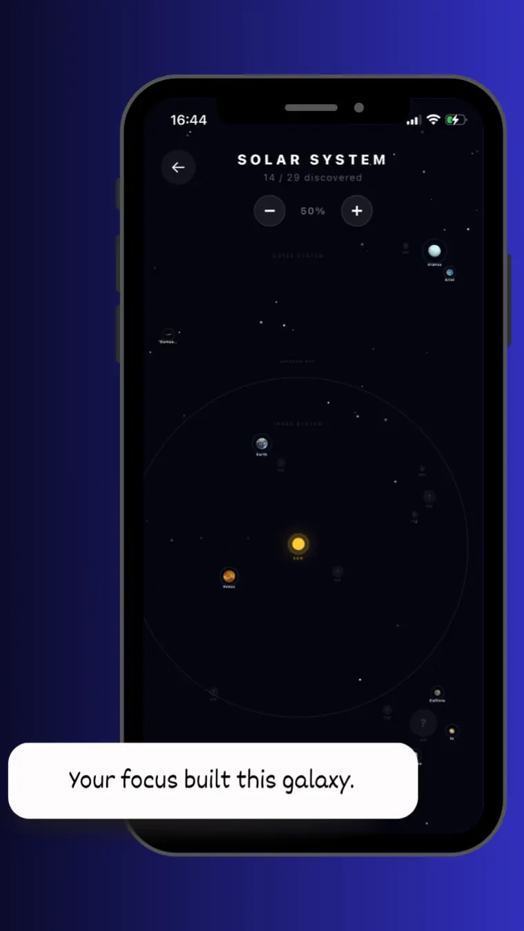 Screenshot 1 of SpaceFocus - Strict Pomodoro