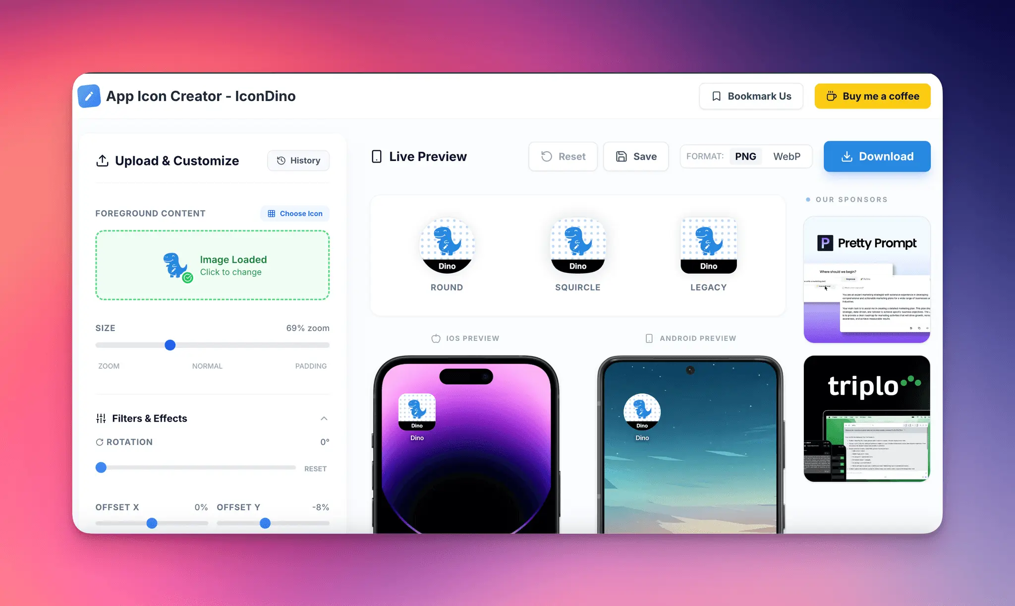 Screenshot 3 of Free App Icon Creator - IconDino