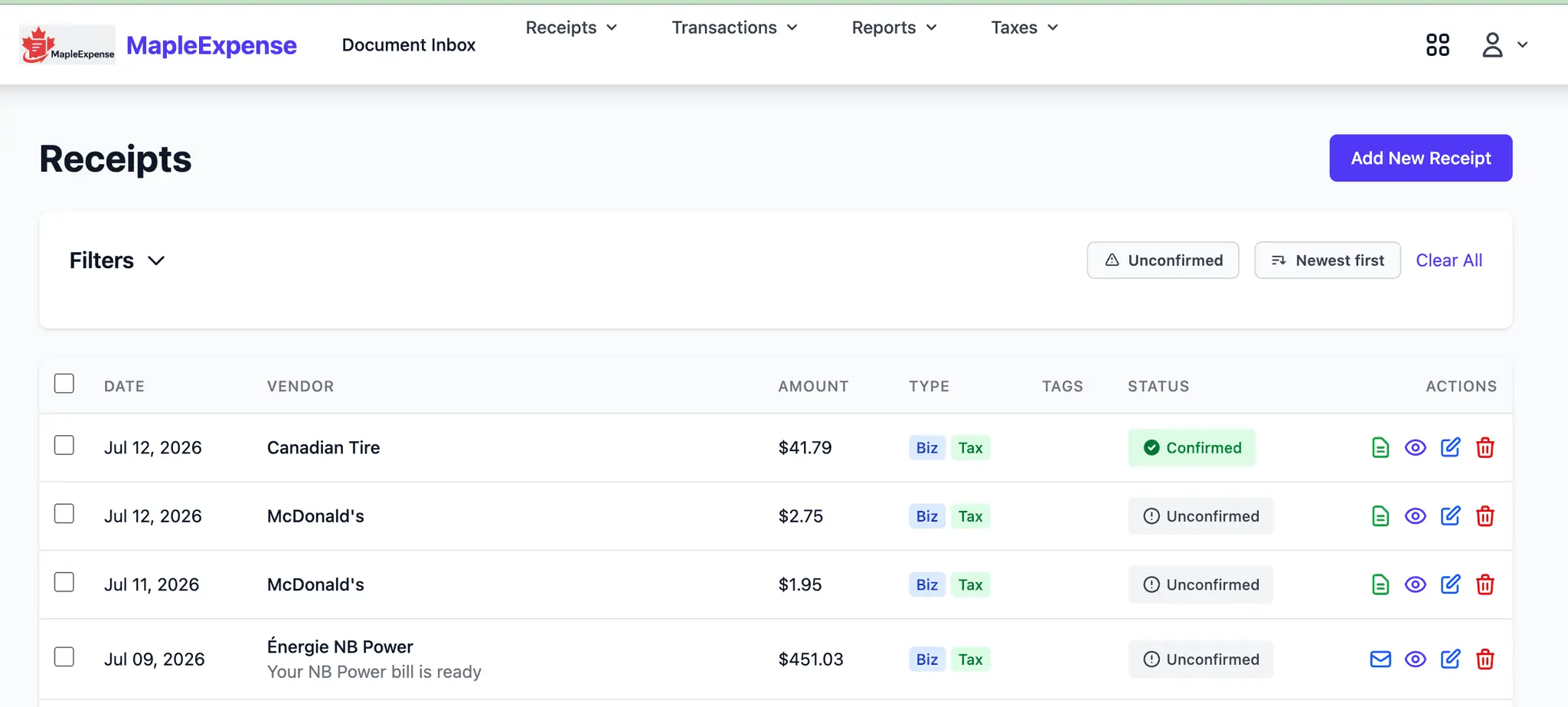 Screenshot 5 of MapleExpense