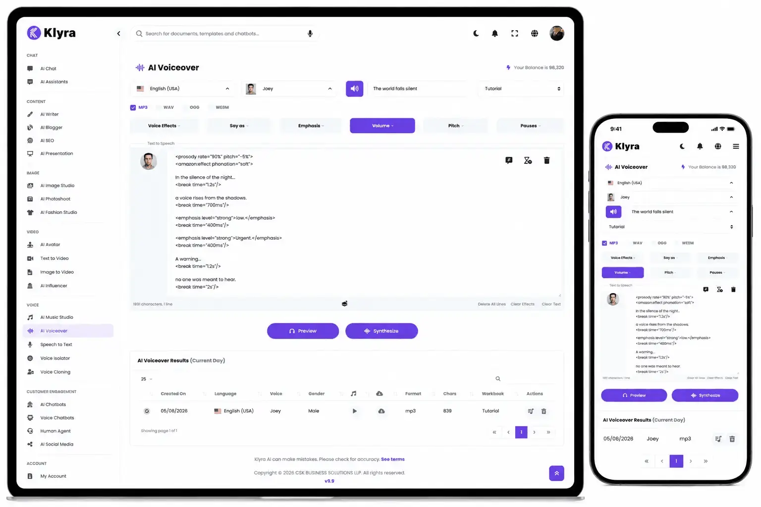 Screenshot 9 of Klyra AI