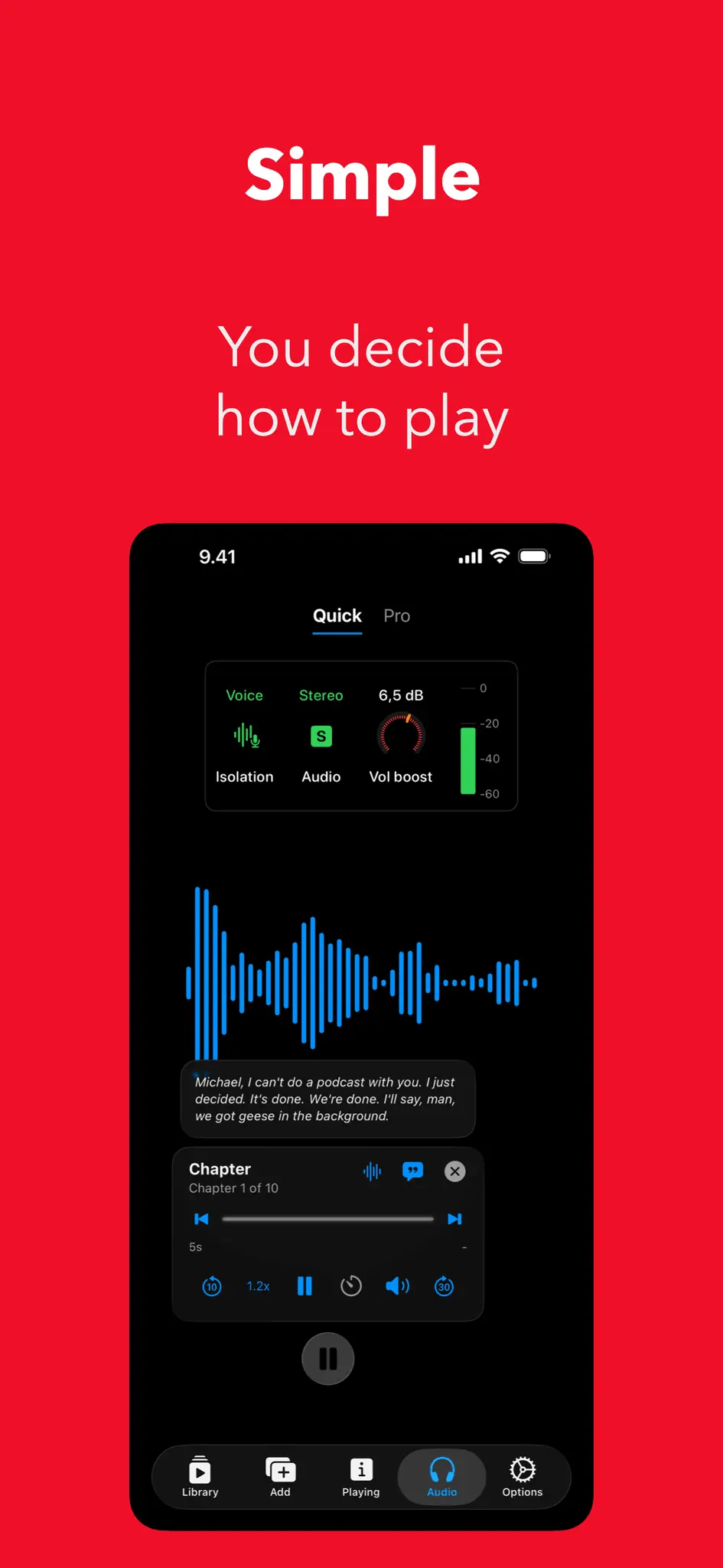 Screenshot 2 of Nuotit — Premium sound podcast player