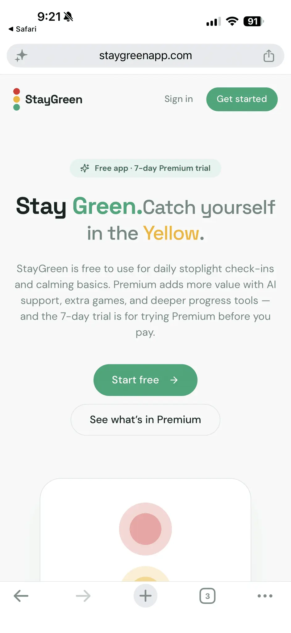 Screenshot 1 of Stay Green