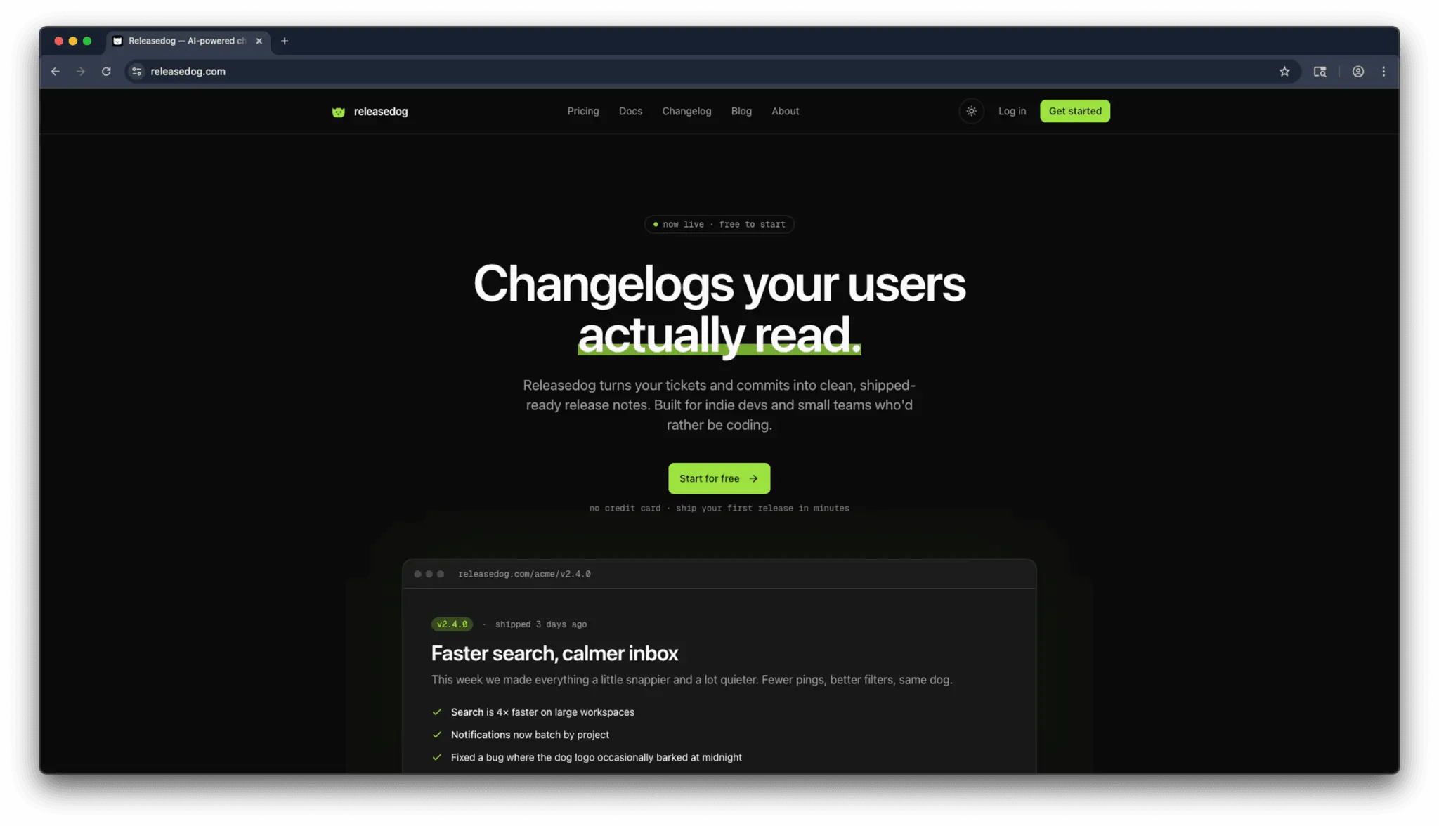 Screenshot 1 of Releasedog