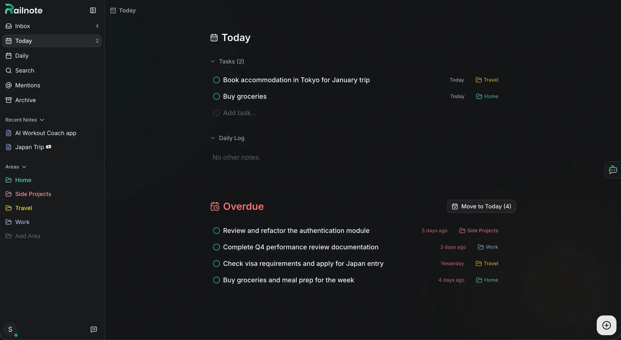 Screenshot 1 of Railnote