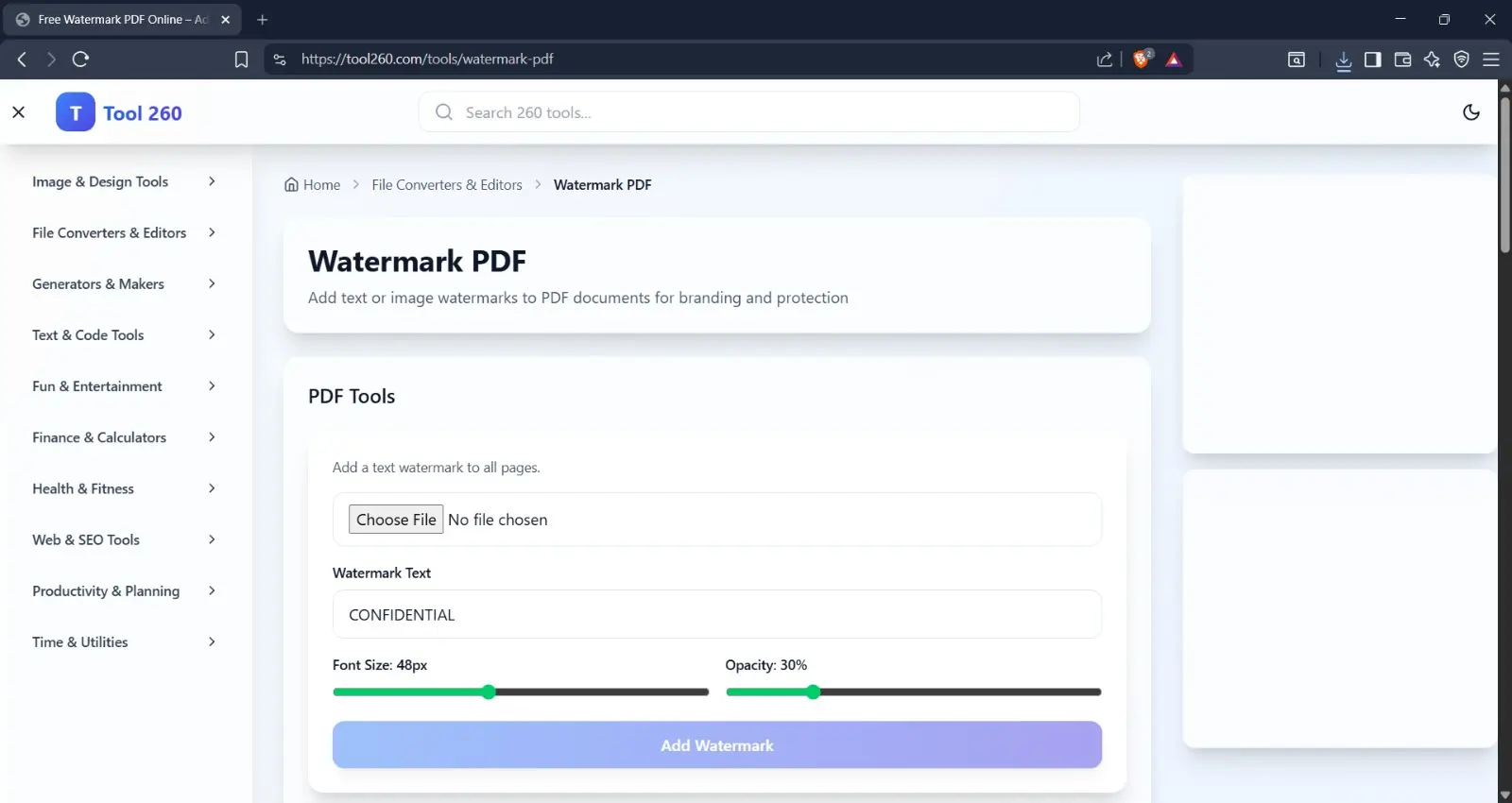 Screenshot 2 of Tool 260