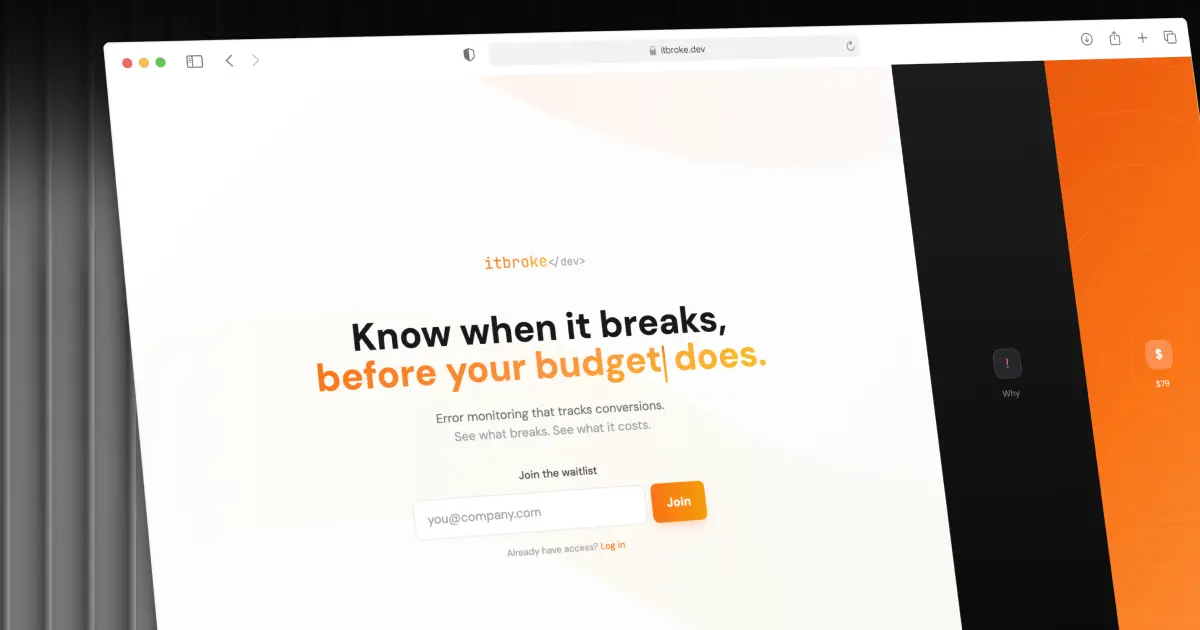 Screenshot 1 of itbroke.dev