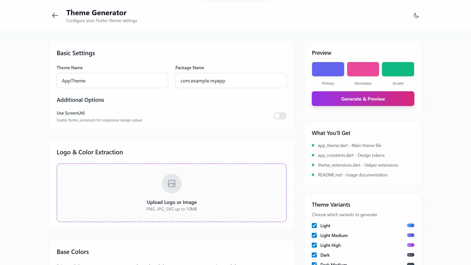 Screenshot 5 of Flutter Theme Generator