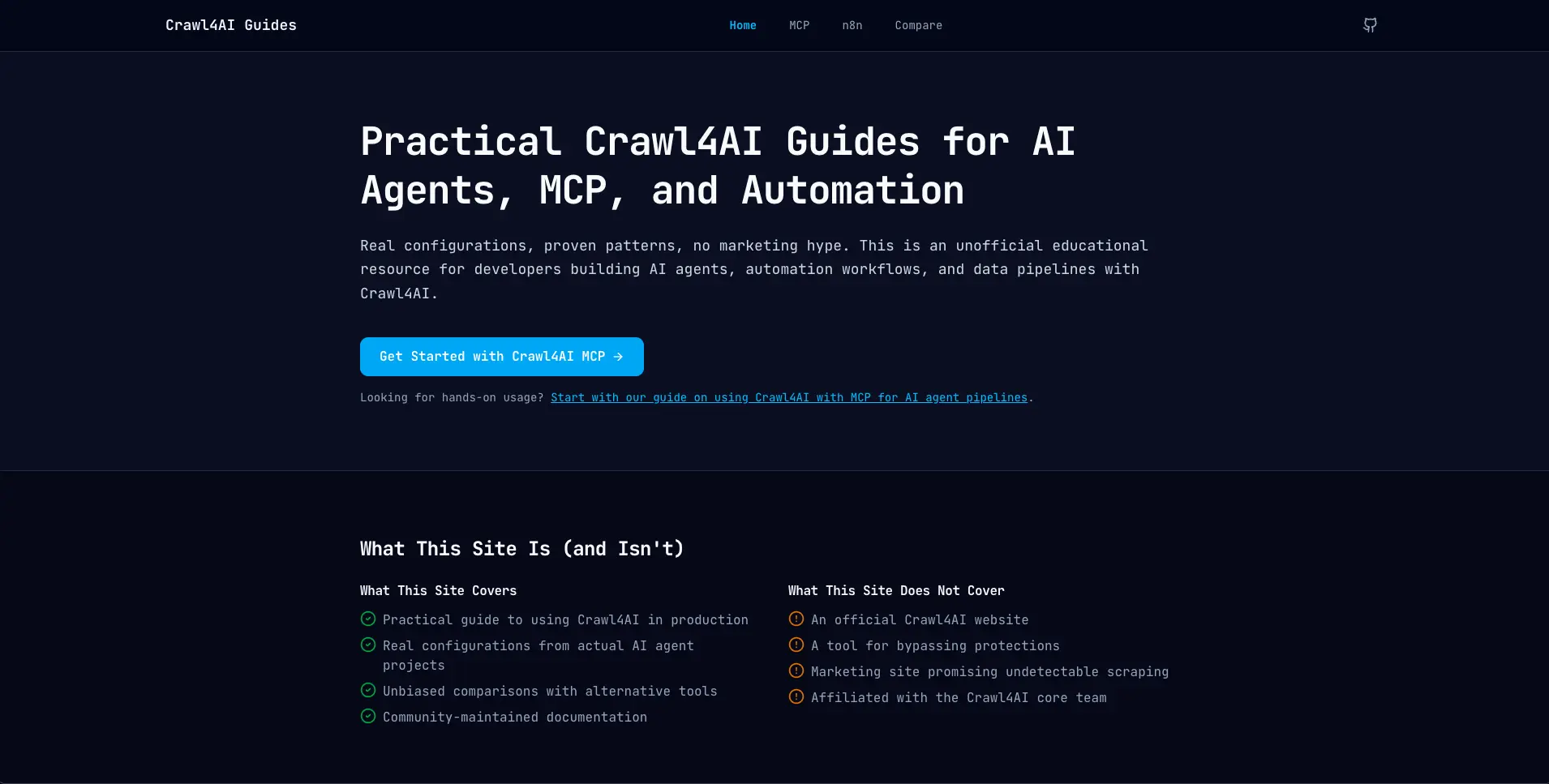 Screenshot 1 of Practical Crawl4AI Guides