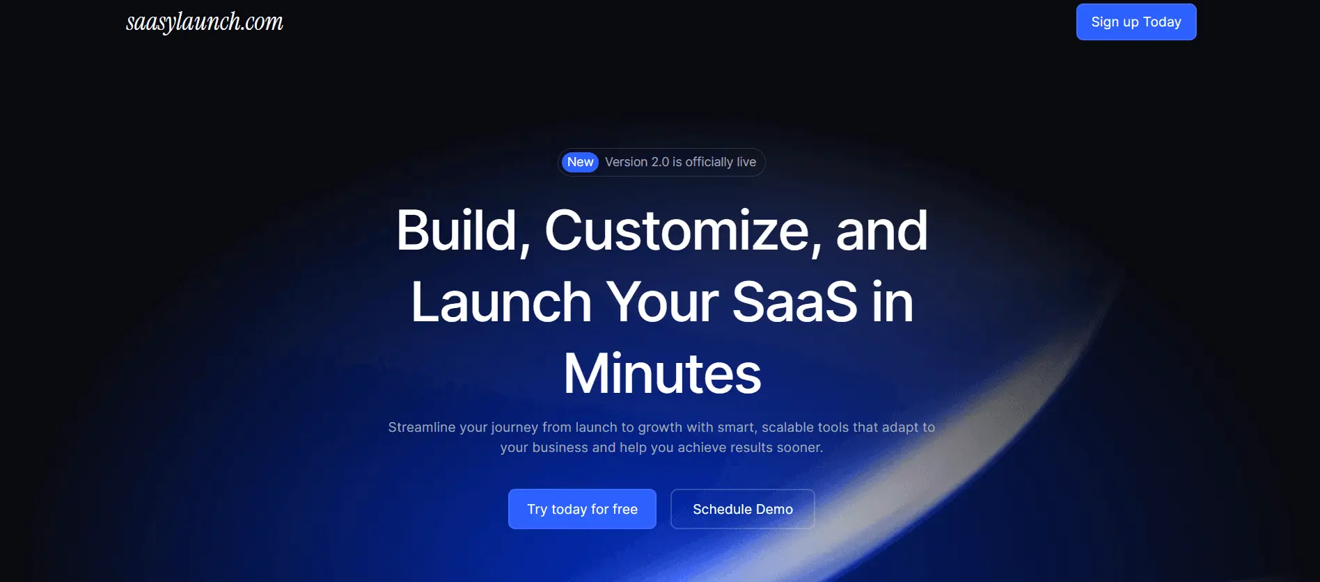 Screenshot 1 of saasylaunch