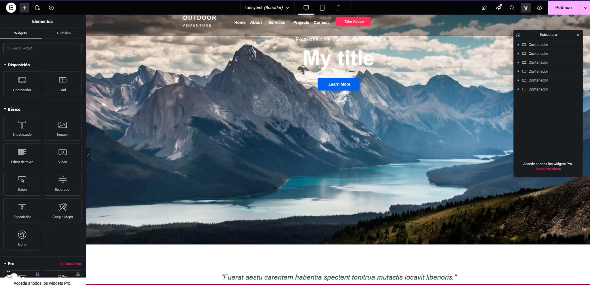 Screenshot 3 of Web2elementor