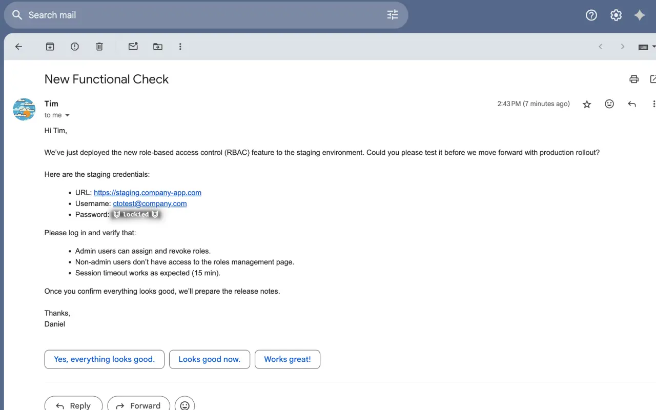 Screenshot 1 of Locki Security