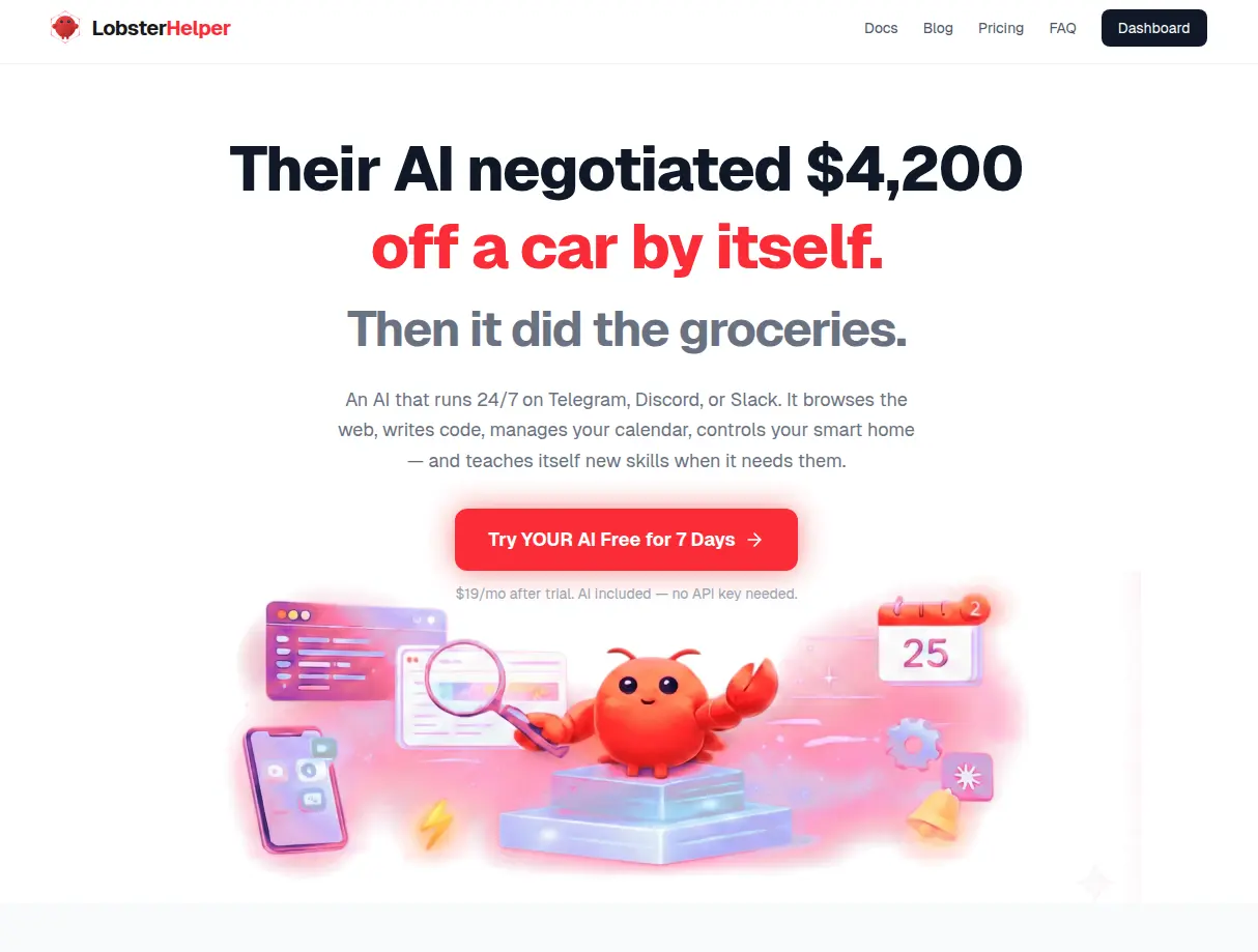 Screenshot 2 of LobsterHelper