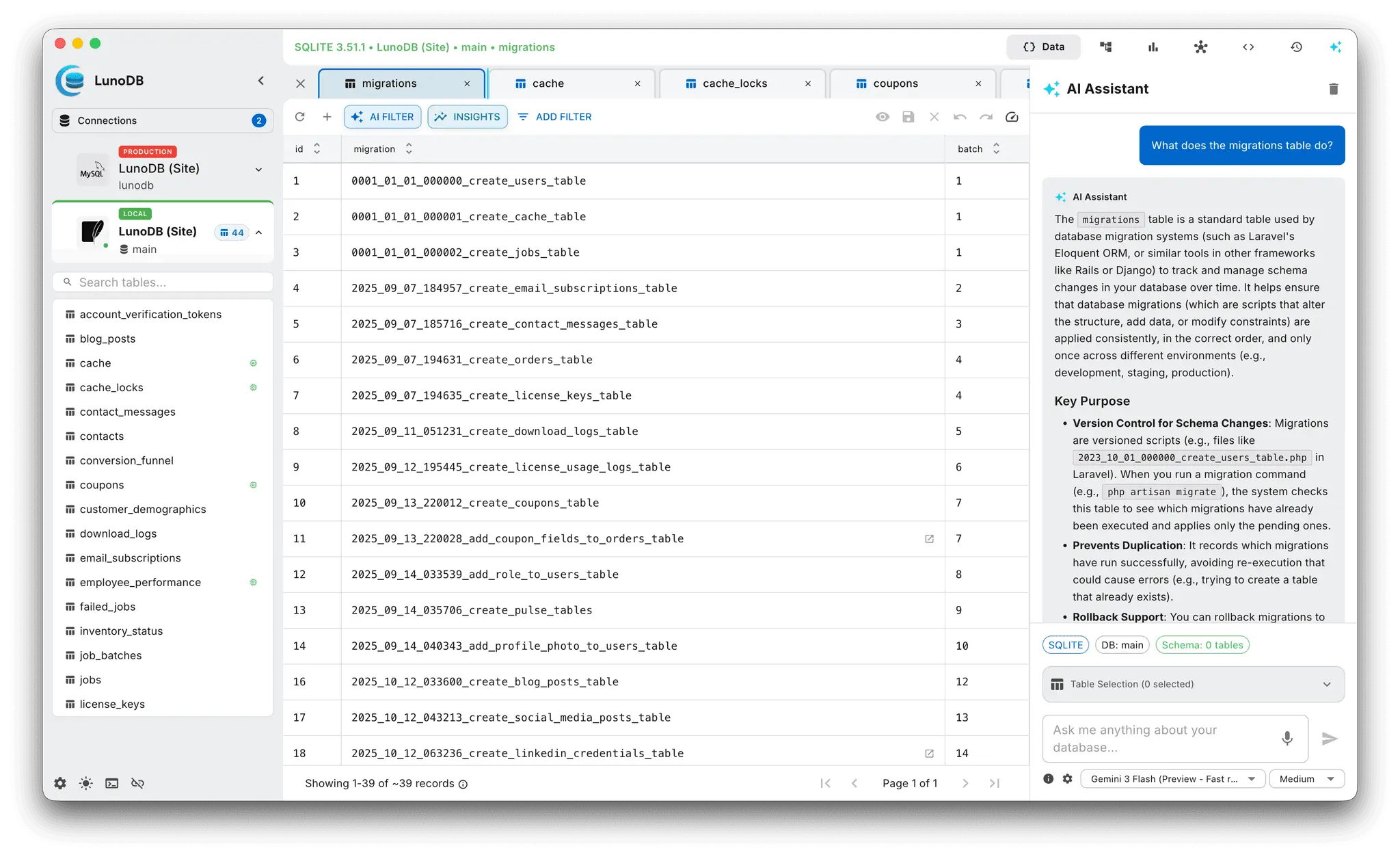 Screenshot 4 of LunoDB - Modern Database Software