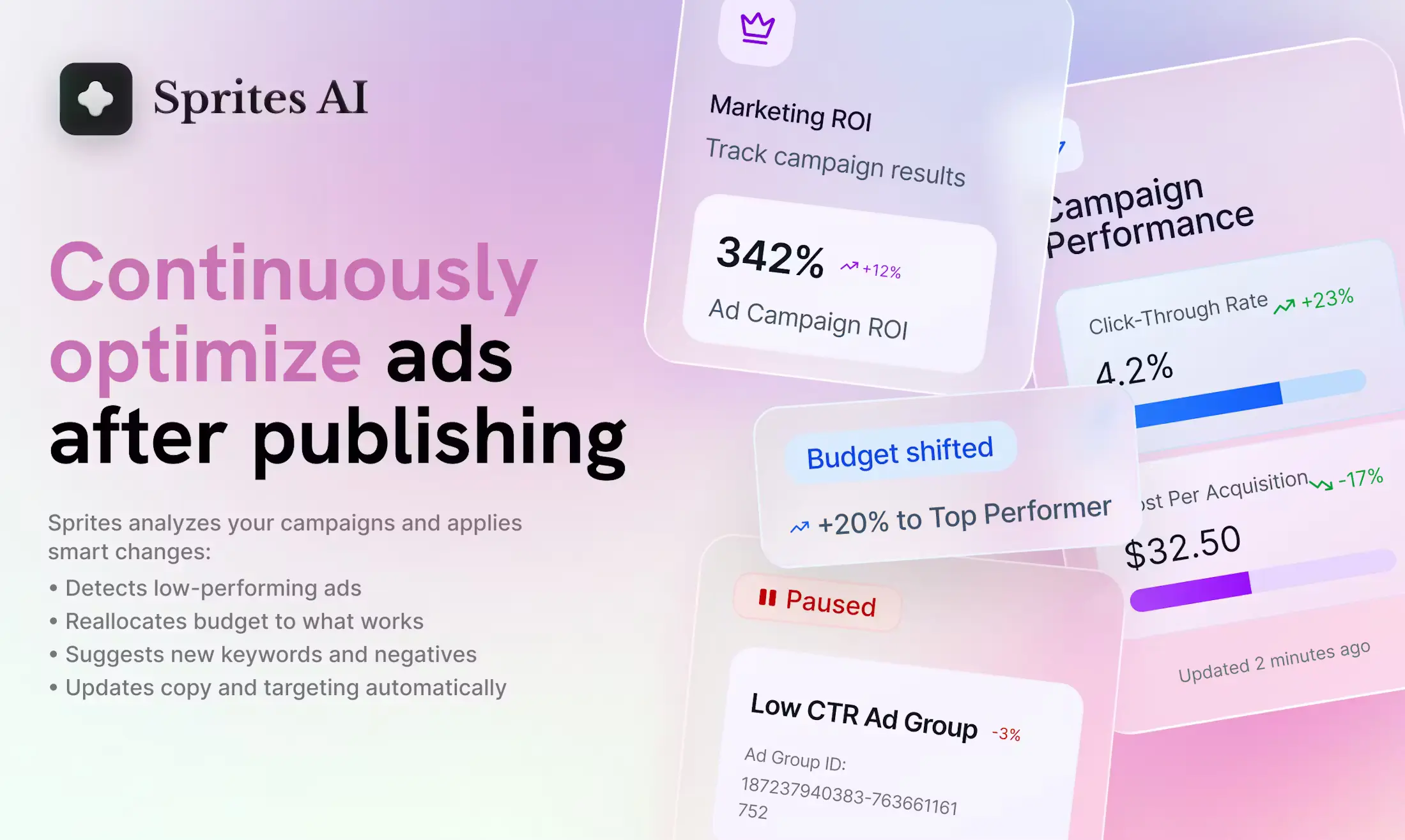Screenshot 2 of Google Ads AI Agent by Sprites