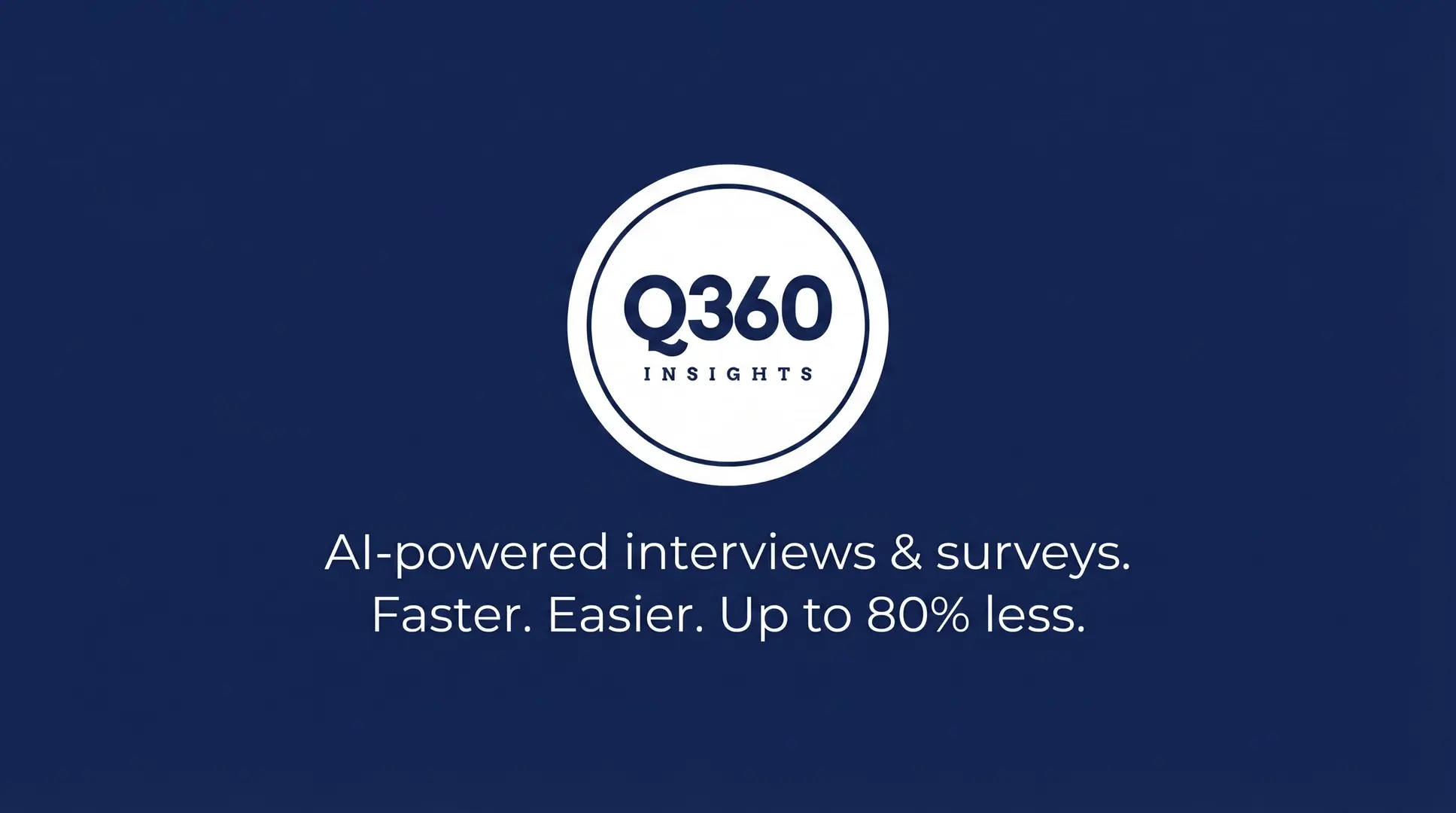 Screenshot 1 of Q360 AI-Powered Interviews & surveys