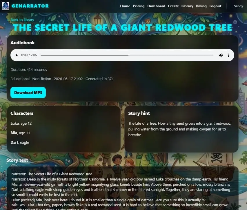Screenshot 1 of Genarrator
