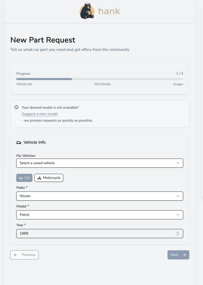 Screenshot 1 of hank.parts