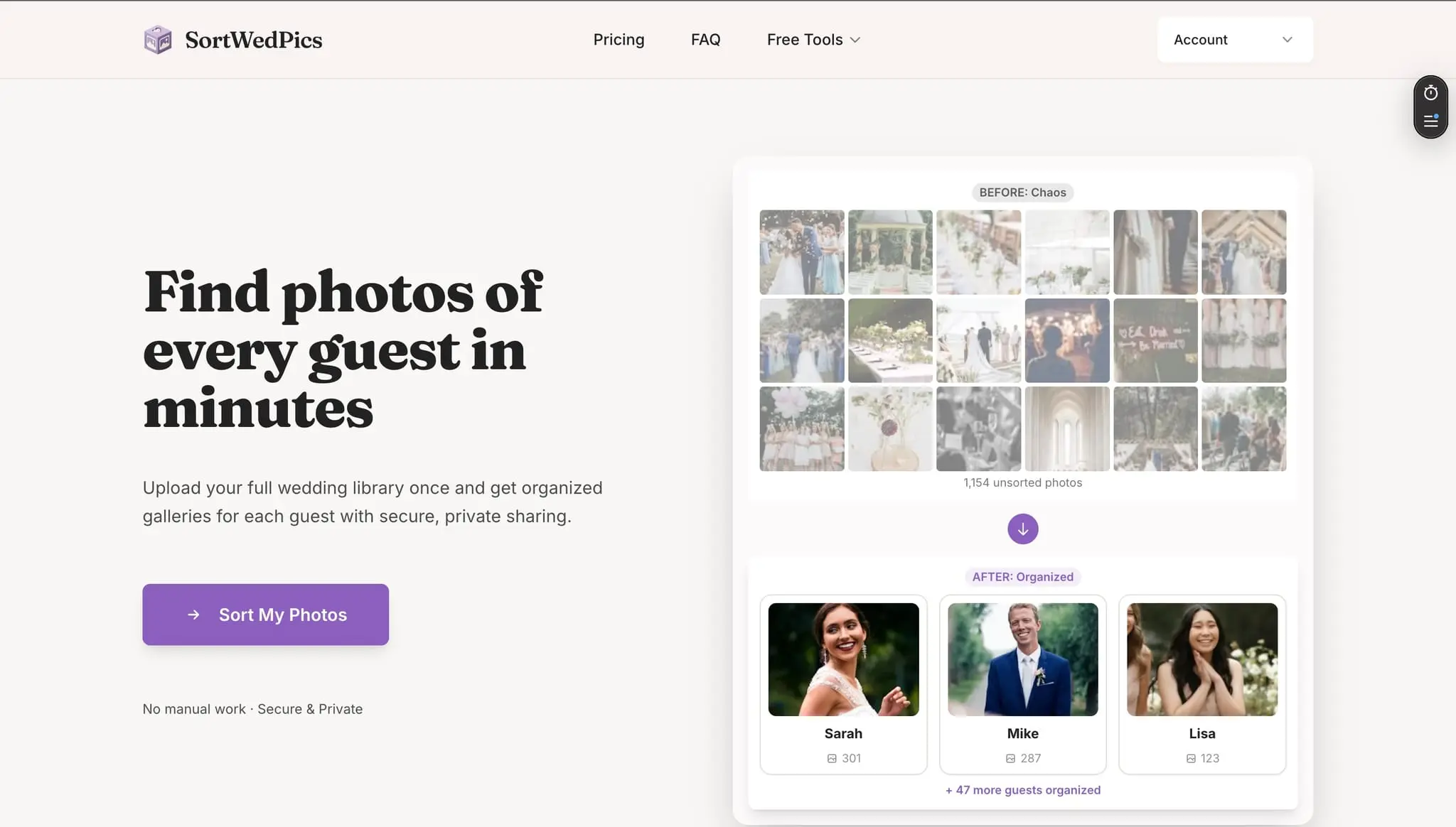 Screenshot 1 of SortWedPics