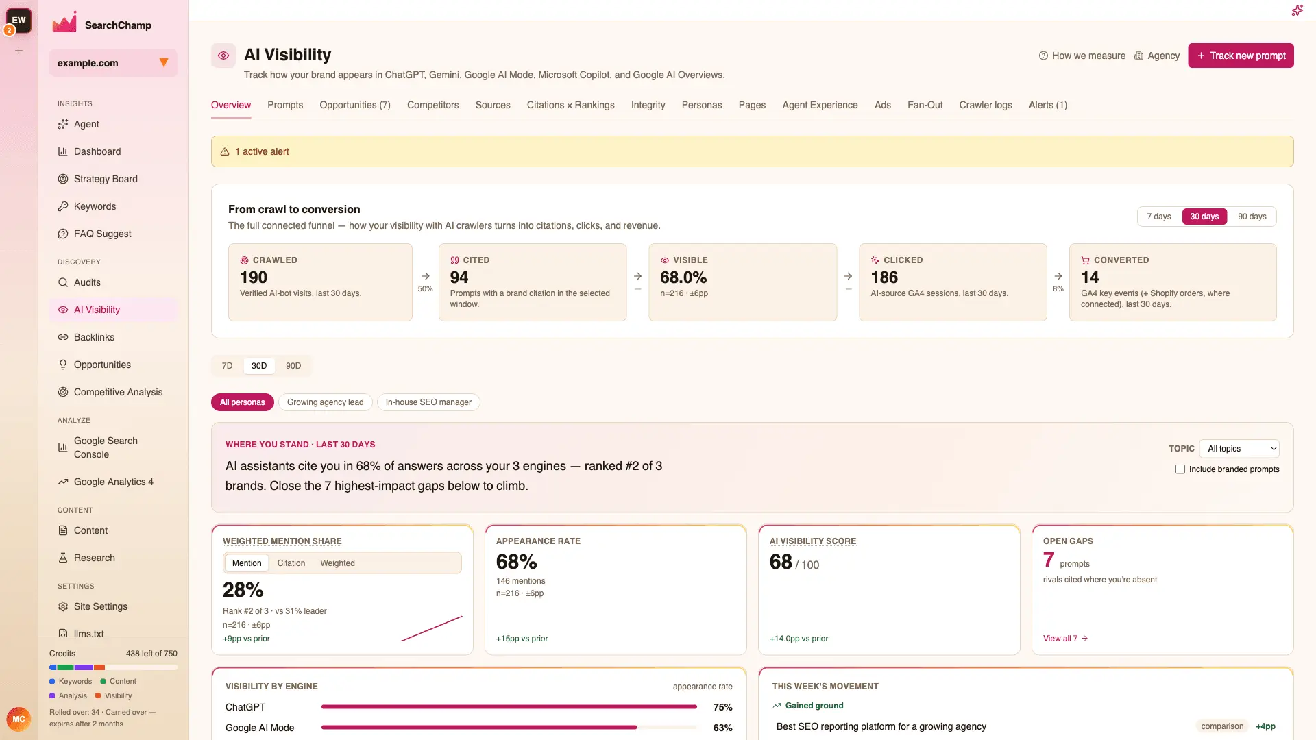 Screenshot 2 of SearchChamp