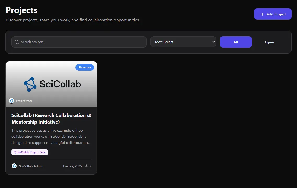 Screenshot 2 of SciCollab