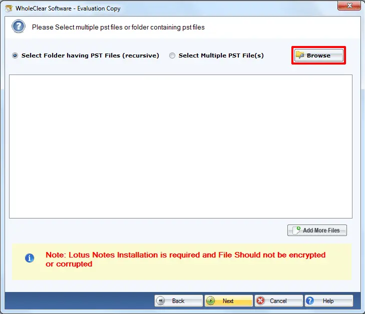 Screenshot 2 of WholeClear PST to MBOX Converter