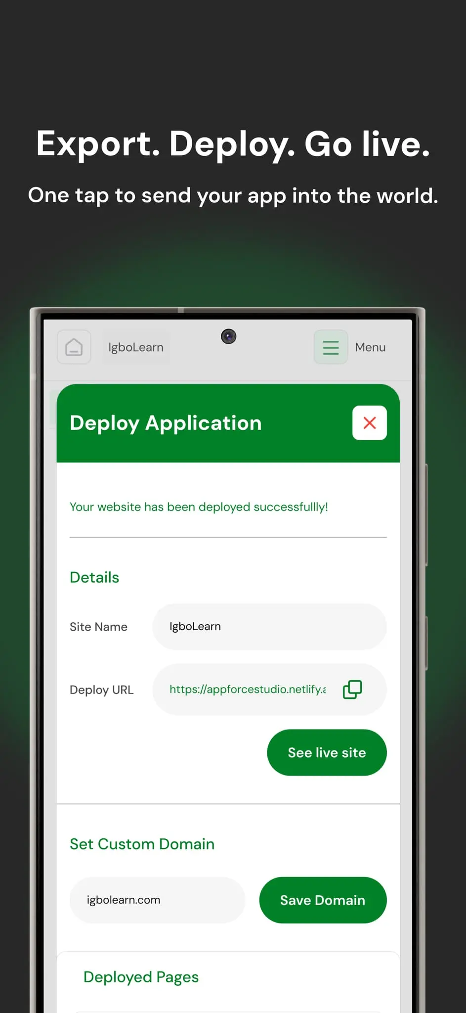 Screenshot 4 of AppForceStudio - AI app builder